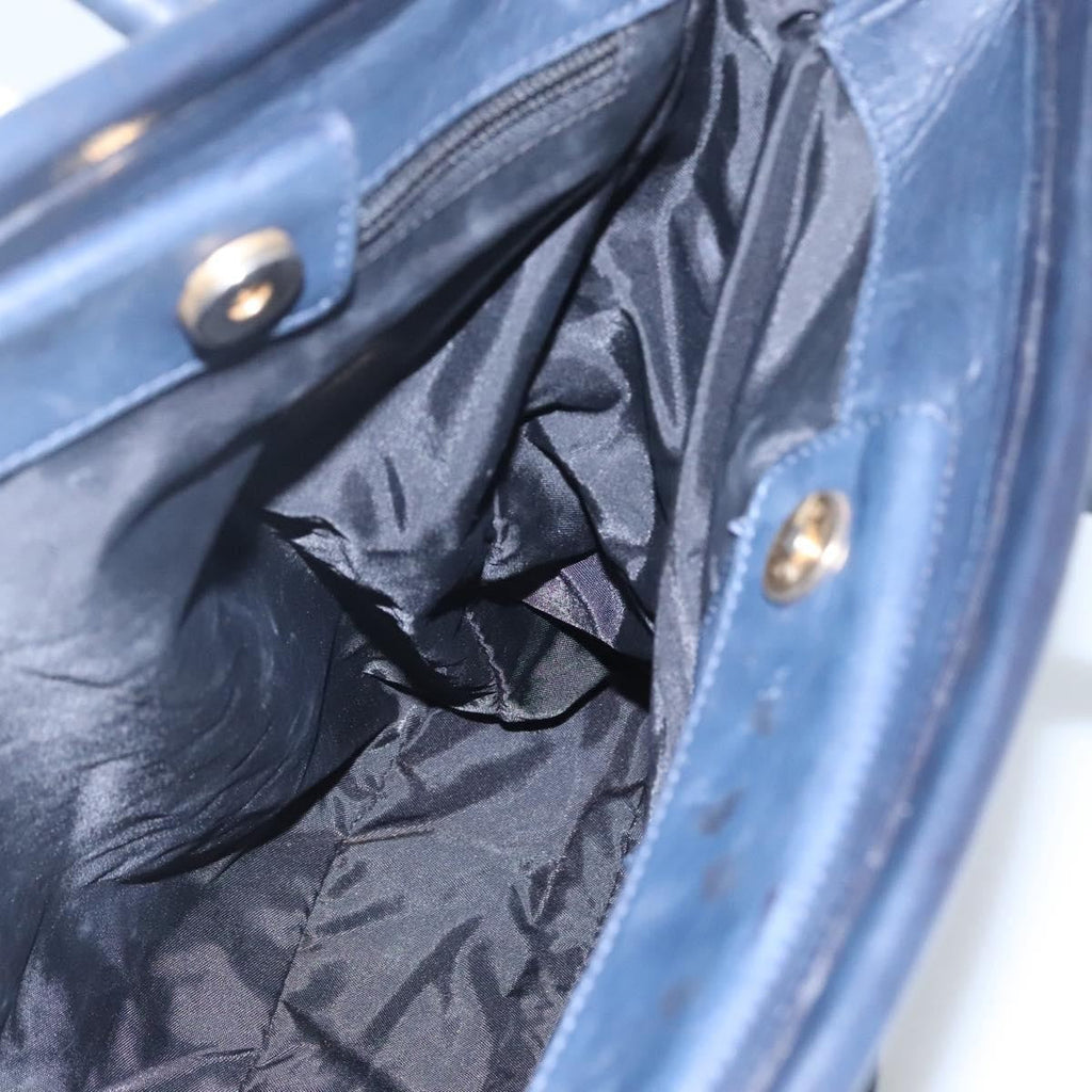 Celine Circle Logo Handbag Nylon Navy Nylon Tote Bag Bag