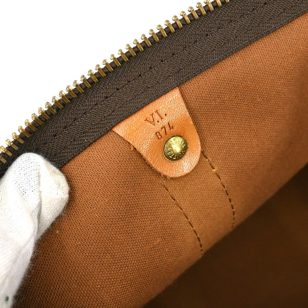 Louis Vuitton Keepall Bag Monogram Canvas Brown Canvas Travel Bag