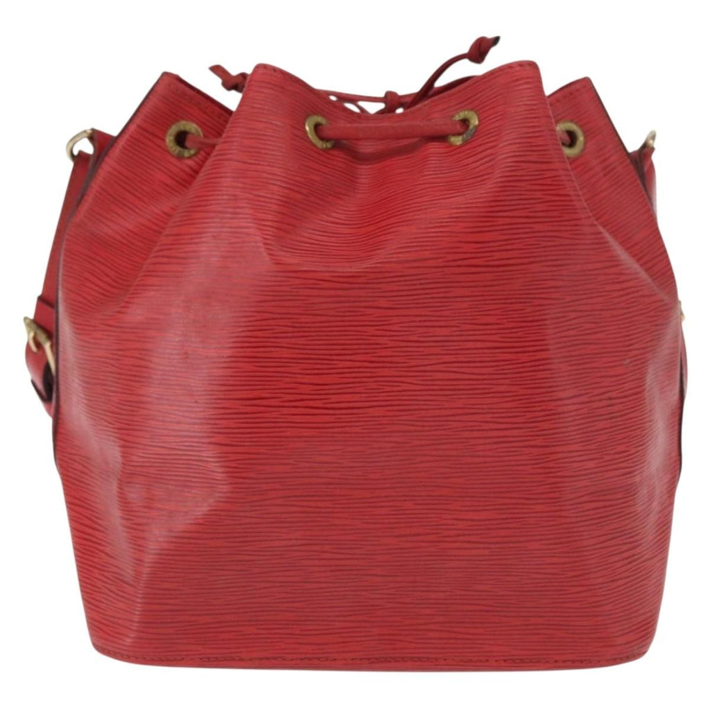 Louis Vuitton Petit Noe Handbag Epi Leather Red Leather Shoulder Bag