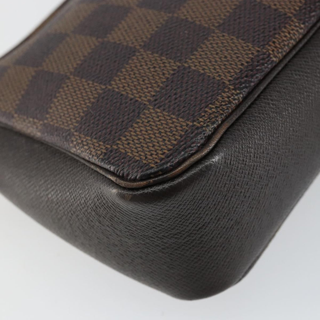 Louis Vuitton Trousse Make Up Bag Damier Canvas Brown Canvas Clutche & Pouche Bag