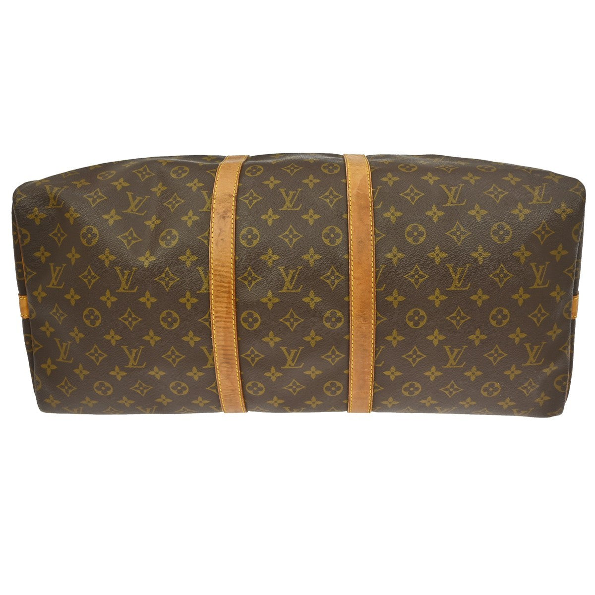Louis Vuitton Keepall Bag Monogram Canvas Brown Canvas Travel Bag