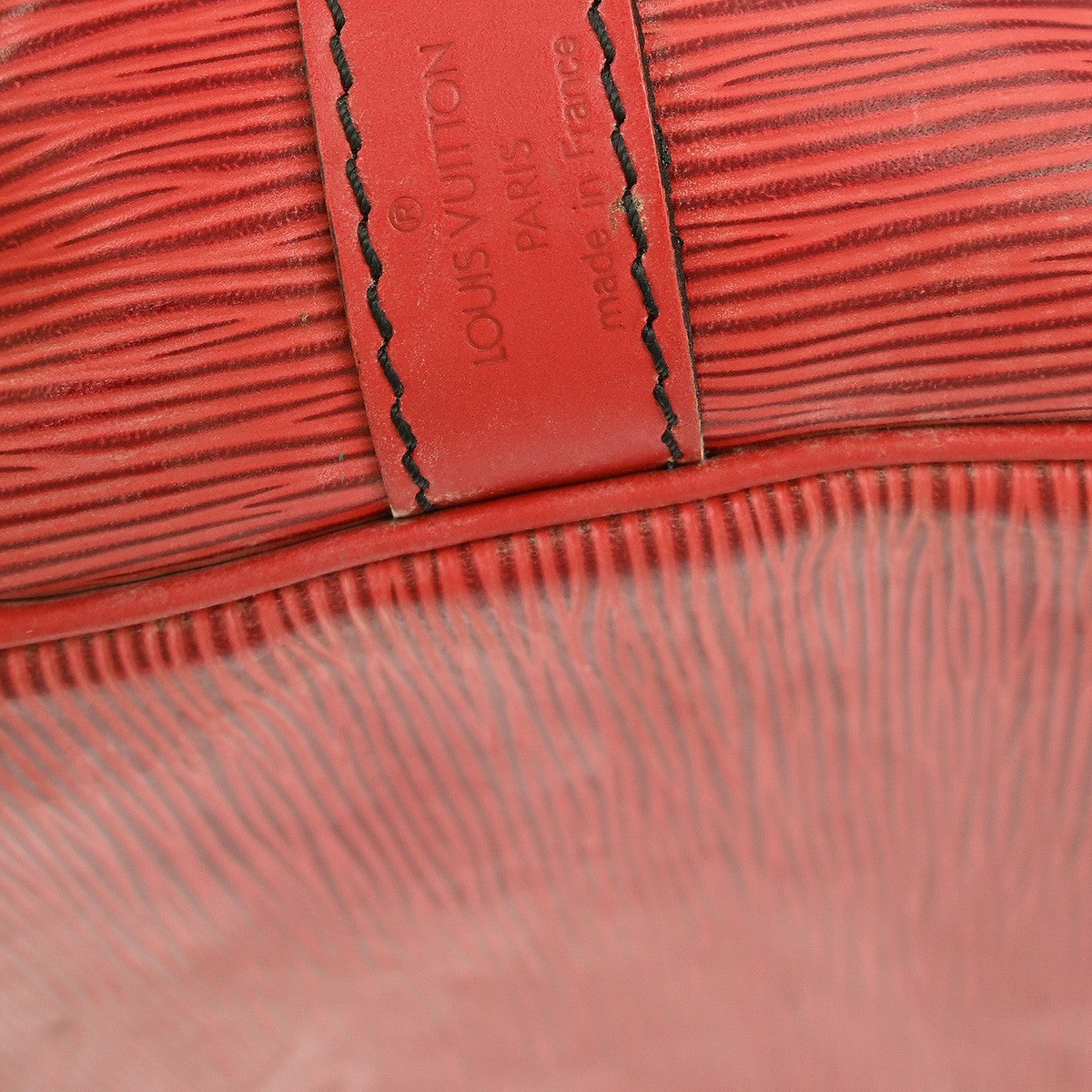 Louis Vuitton Petit Noe Handbag Epi Leather Red Leather Shoulder Bag
