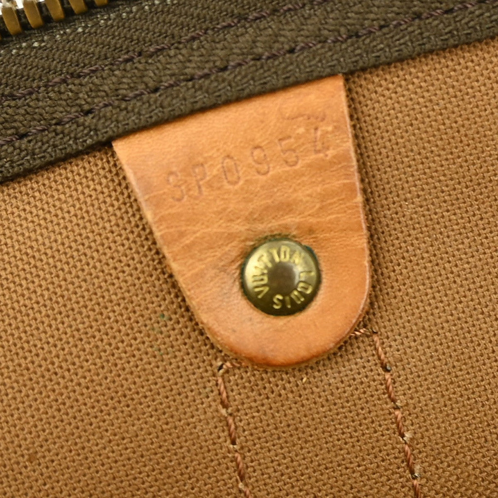 Louis Vuitton Keepall Bag Monogram Canvas Brown Canvas Travel Bag