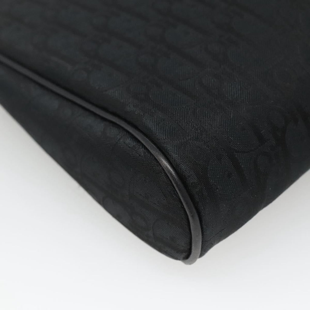 Christian Dior Trotter Pouch Diorissimo Canvas Black Canvas Clutche & Pouche Bag (Pre-Owned)