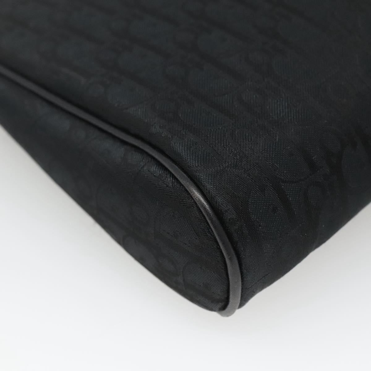 Christian Dior Trotter Pouch Diorissimo Canvas Black Canvas Clutche & Pouche Bag (Pre-Owned)
