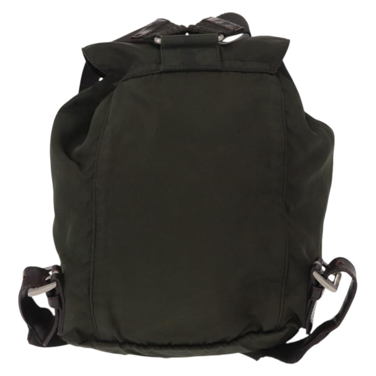 Prada Front Pocket Backpack Tessuto Khaki Nylon Backpack Bag