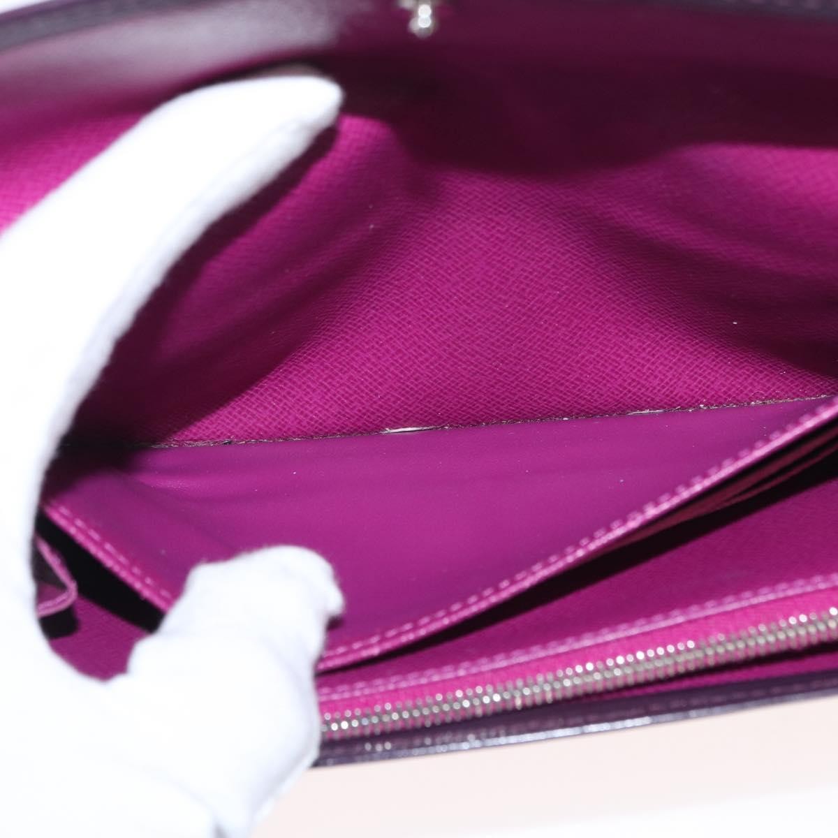 Louis Vuitton Vintage Sarah Wallet Epi Leather Purple Leather Wallets Accessory