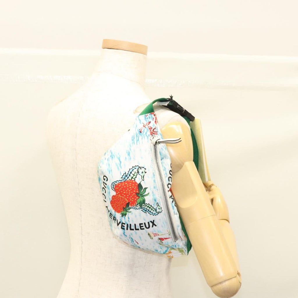 Gucci Merveilleux Belt Bag Printed Nylon White Nylon Bag (Pre-Owned)