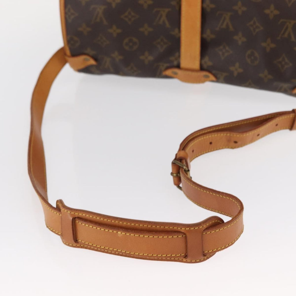 Louis Vuitton Saumur Handbag Monogram Canvas Brown Canvas Shoulder Bag