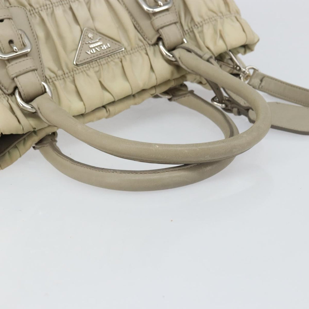 Prada Gaufre Convertible Tote Tessuto Beige Nylon Tote Bag Bag
