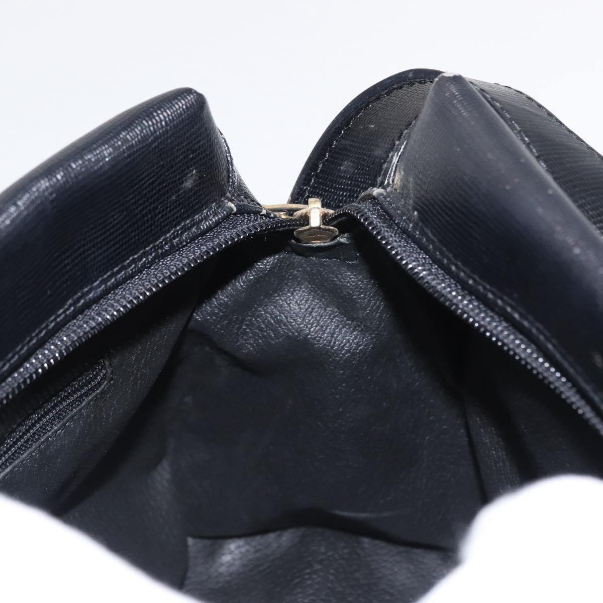 Celine Vintage Circle Logo Crossbody Bag Leather Black Leather Shoulder Bag Bag
