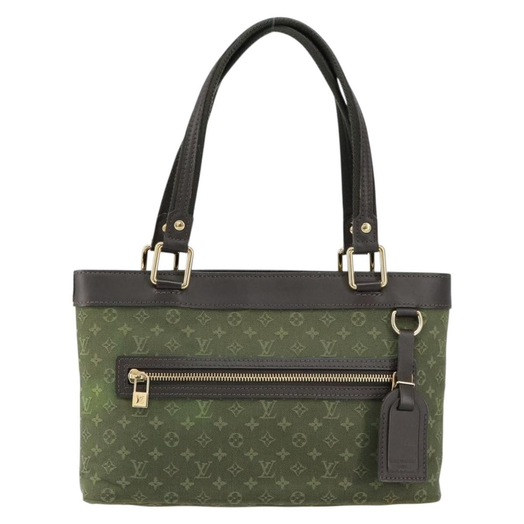 Louis Vuitton Lucille Handbag Mini Lin Khaki Canvas Handbag
