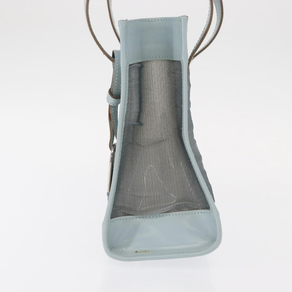 Gucci Vintage Handbag Leather Blue Leather Handbag (Pre-Owned)