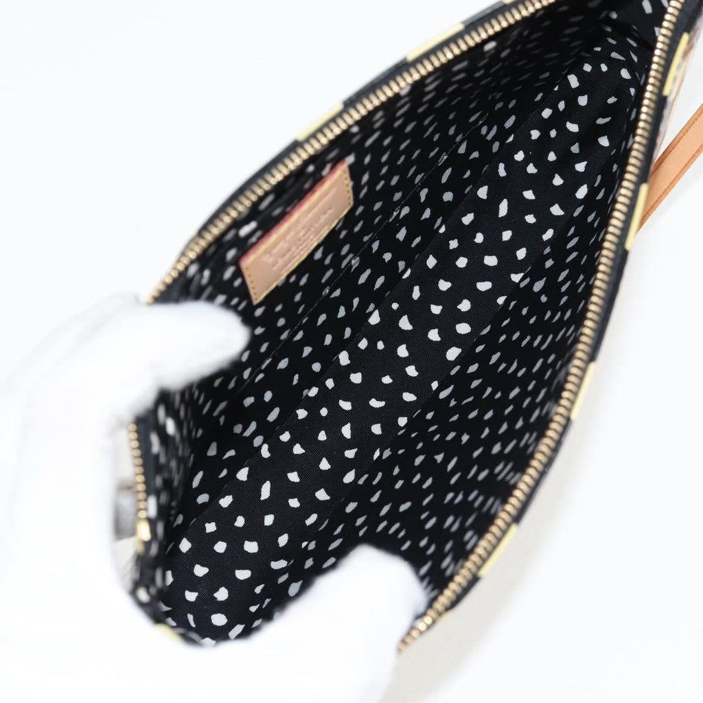 Louis Vuitton Pochette Accessoires Nm Kusama Infinity Dots Monogram Vernis Black Patent_Leather Clutche & Pouche Bag