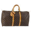 Louis Vuitton Keepall Bag Monogram Canvas Brown Canvas Bag
