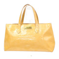 Louis Vuitton Wilshire Handbag Monogram Vernis Beige Patent_Leather Handbag