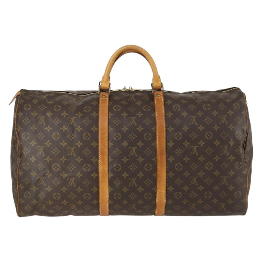 Louis Vuitton Keepall Bag Monogram Canvas Brown Canvas Travel Bag