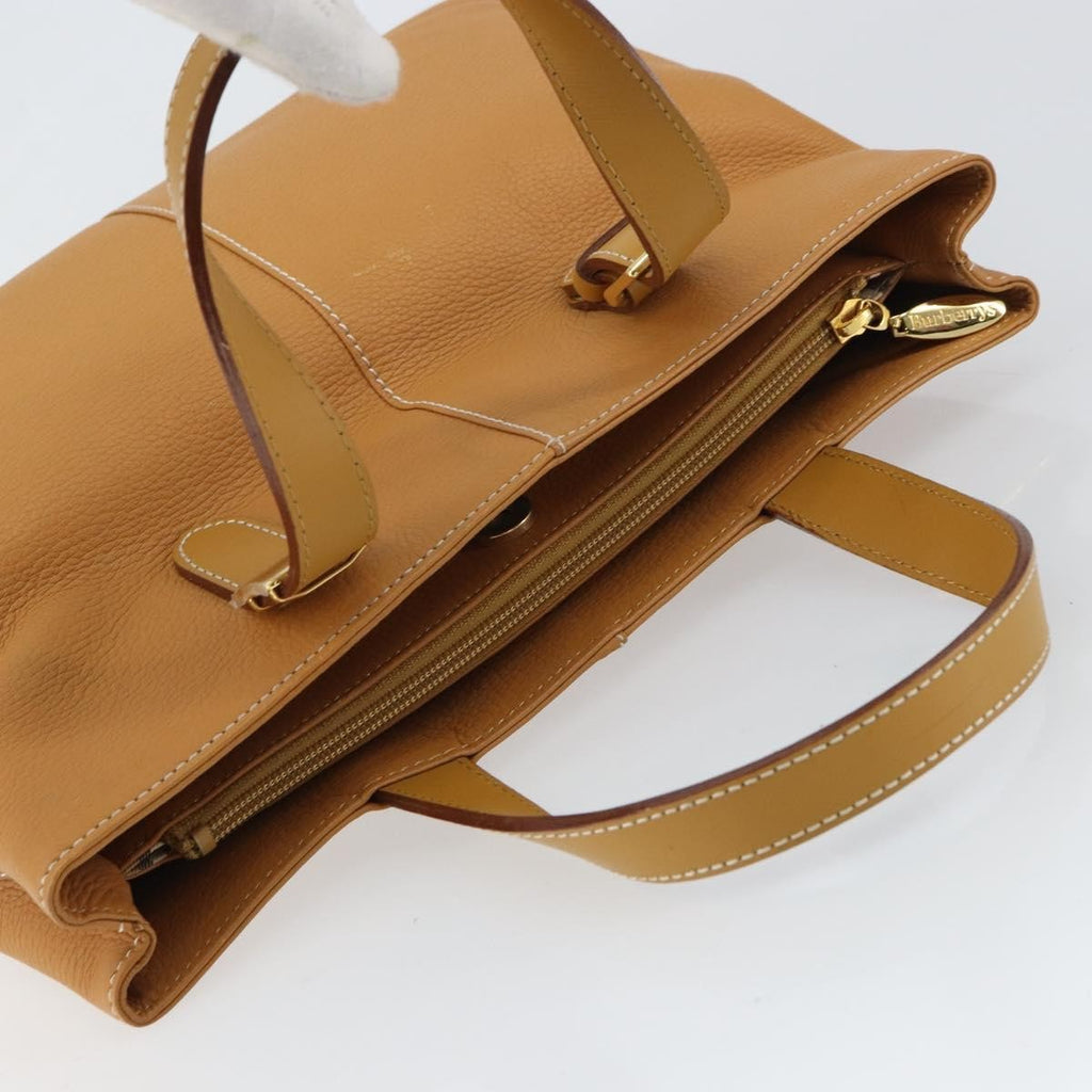 Burberry Vintage Tote Bag Leather Beige Leather Tote Bag