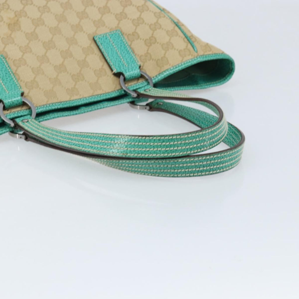 Gucci Vintage Open Tote Gg Canvas Beige Canvas Tote Bag Bag (Pre-Owned)