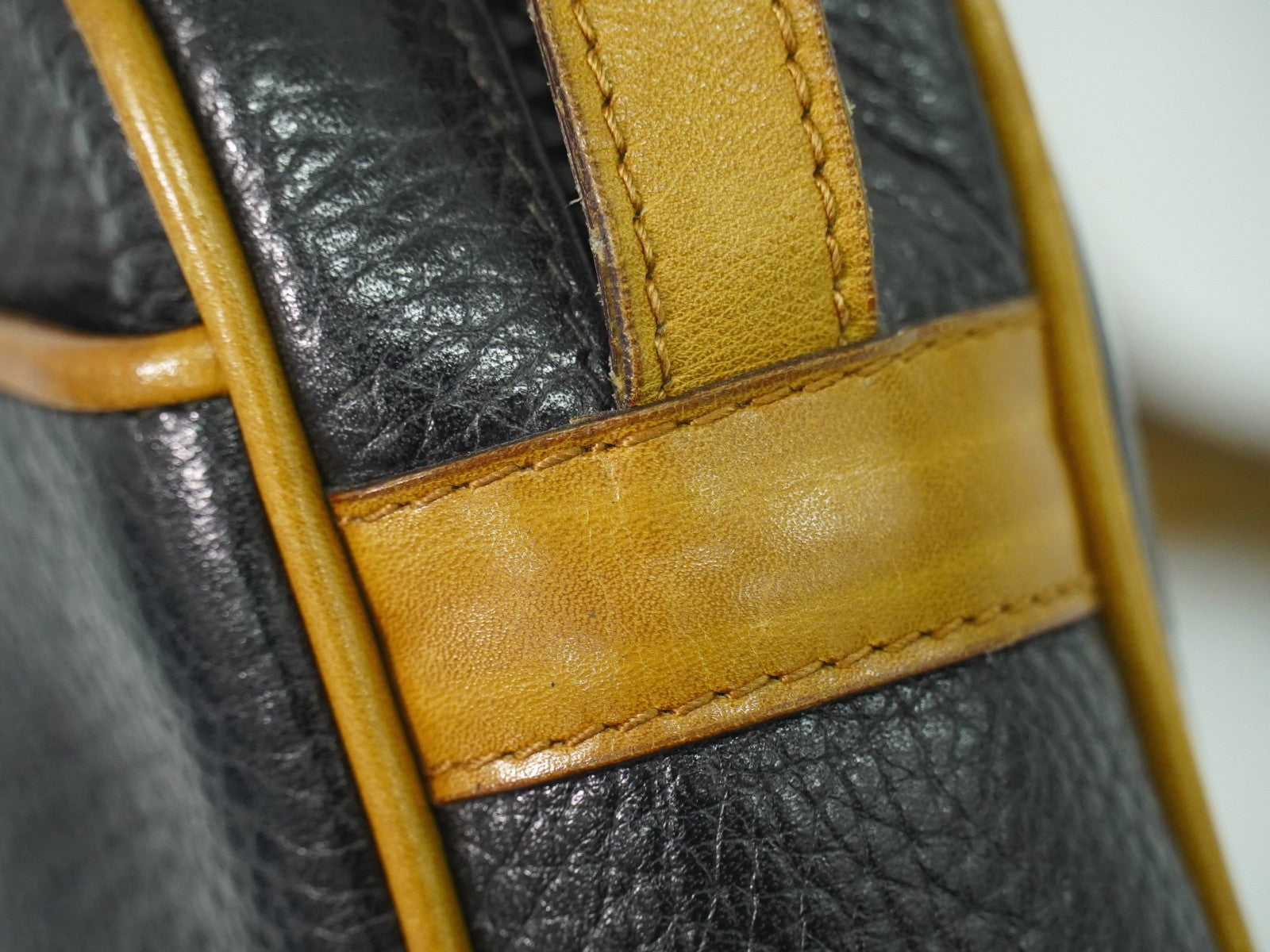 Celine Vintage Shoulder Bag Leather Black Leather Shoulder Bag Bag