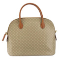 Celine Vintage Macadam Handbag Canvas And Leather Beige Canvas Handbag