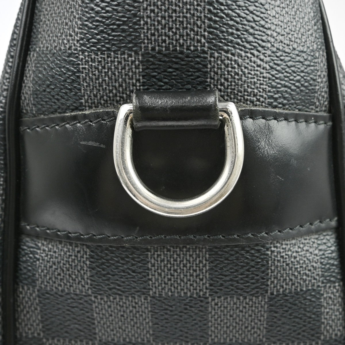 Louis Vuitton Tadao Handbag Damier Graphite Black Canvas Tote Bag