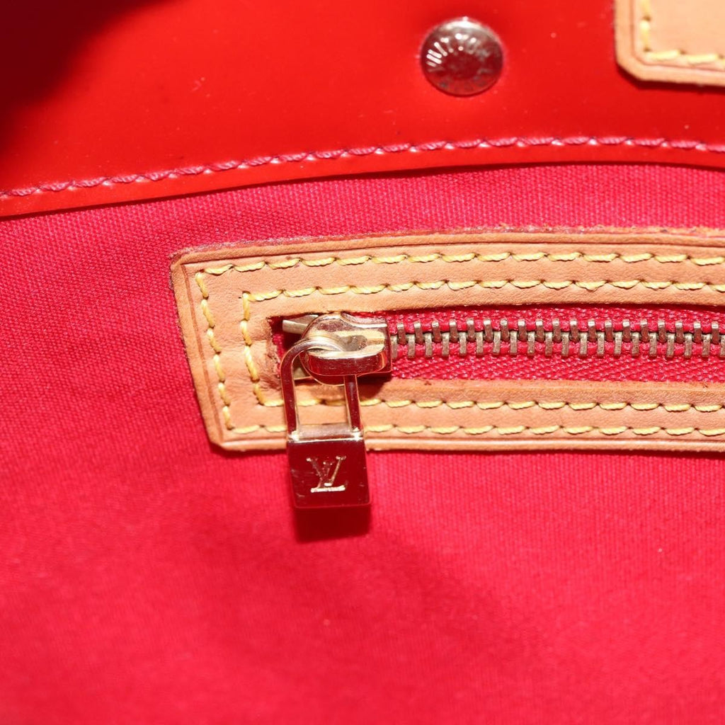 Louis Vuitton Reade Handbag Monogram Vernis Red Patent_Leather Handbag