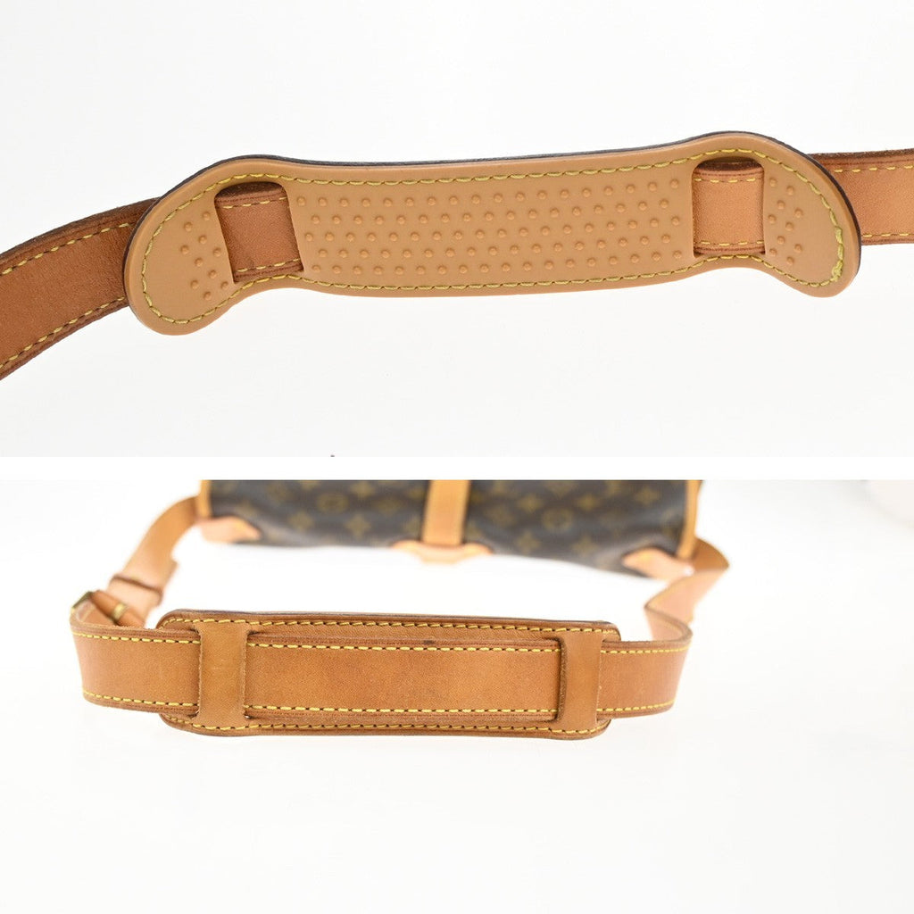 Louis Vuitton Saumur Handbag Monogram Canvas Brown Canvas Shoulder Bag