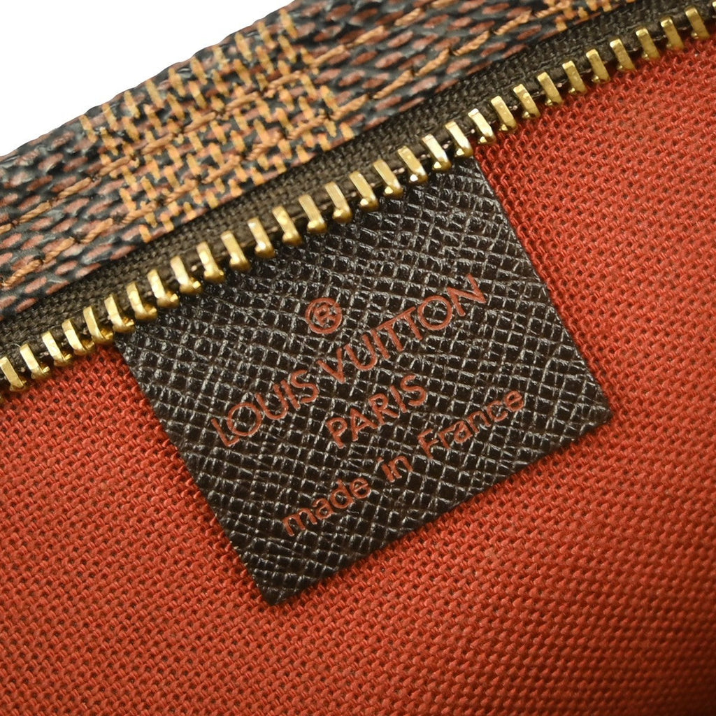 Louis Vuitton Trousse Make Up Bag Damier Canvas Brown Canvas Clutche & Pouche Bag