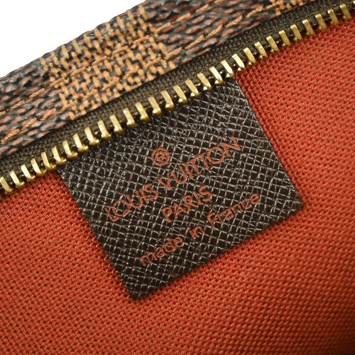 Louis Vuitton Trousse Make Up Bag Damier Canvas Brown Canvas Clutche & Pouche Bag