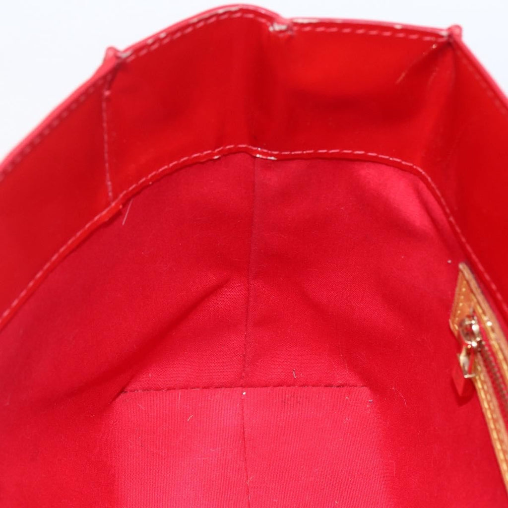 Louis Vuitton Reade Handbag Monogram Vernis Red Patent_Leather Handbag