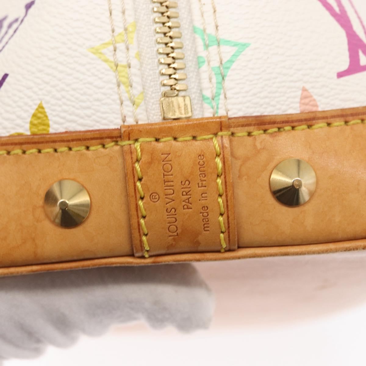 Louis Vuitton Alma Handbag Monogram Multicolor Multicolour Canvas Handbag