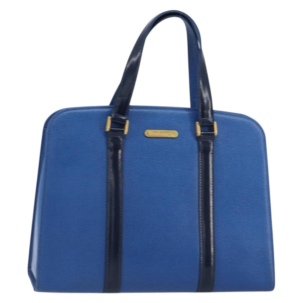 Burberry Vintage Handbag Leather Blue Leather Handbag