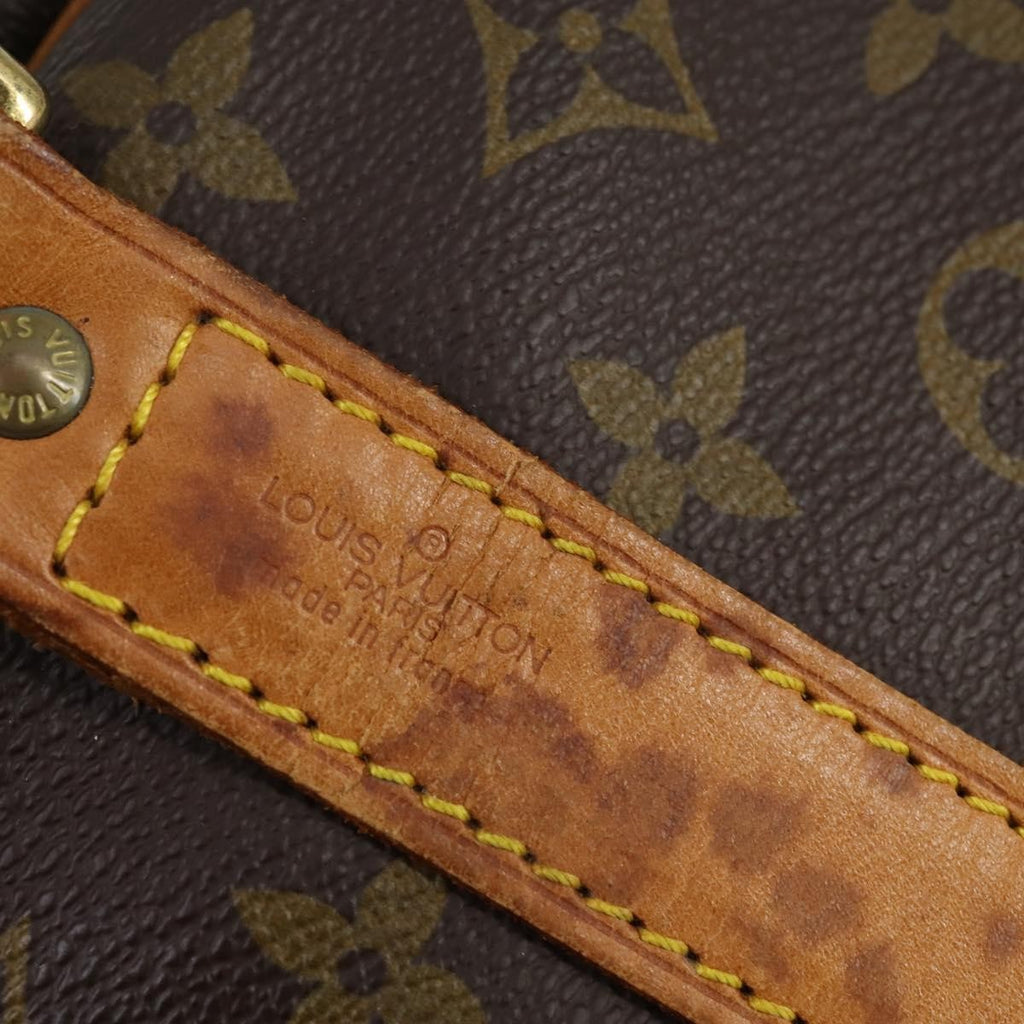 Louis Vuitton Keepall Bandouliere Bag Monogram Canvas Brown Canvas Travel Bag
