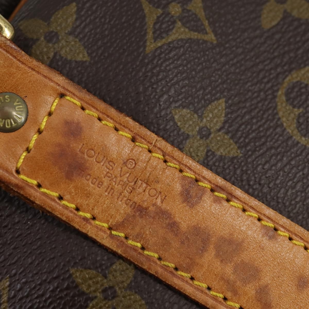 Louis Vuitton Keepall Bandouliere Bag Monogram Canvas Brown Canvas Travel Bag