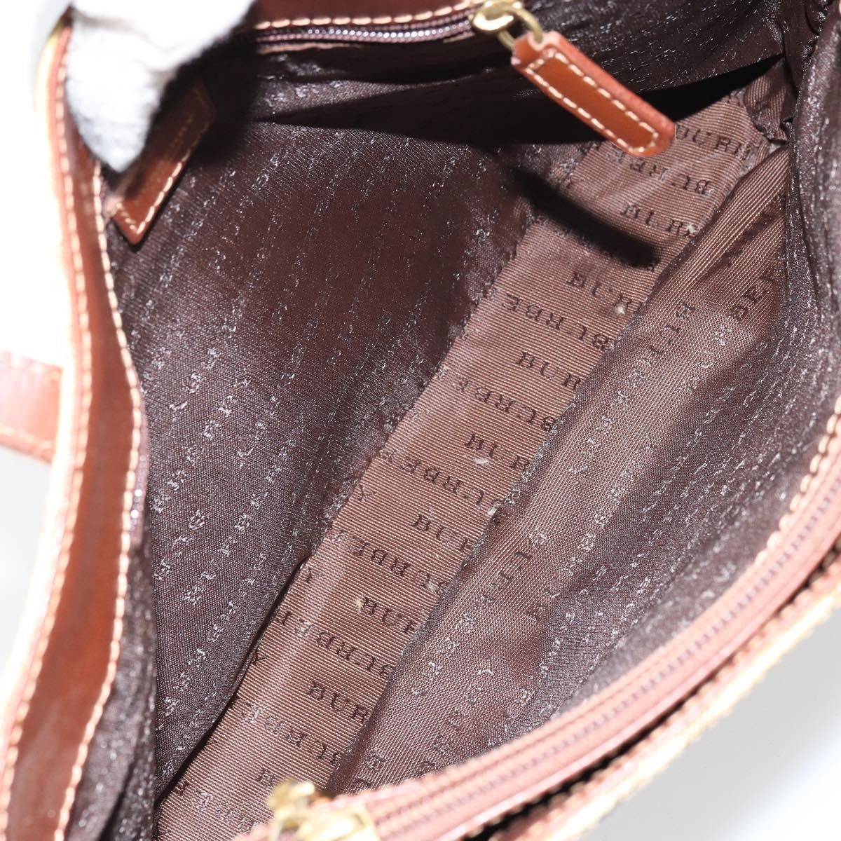 Burberry Top Handle Tote Haymarket Coated Canvas Beige Canvas Handbag