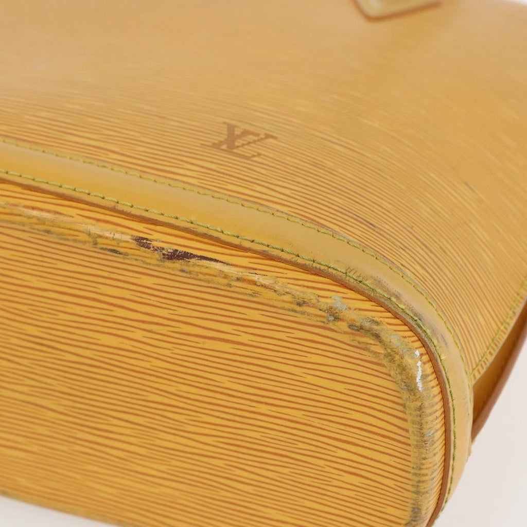 Louis Vuitton Lussac Handbag Epi Leather Yellow Leather Shoulder Bag