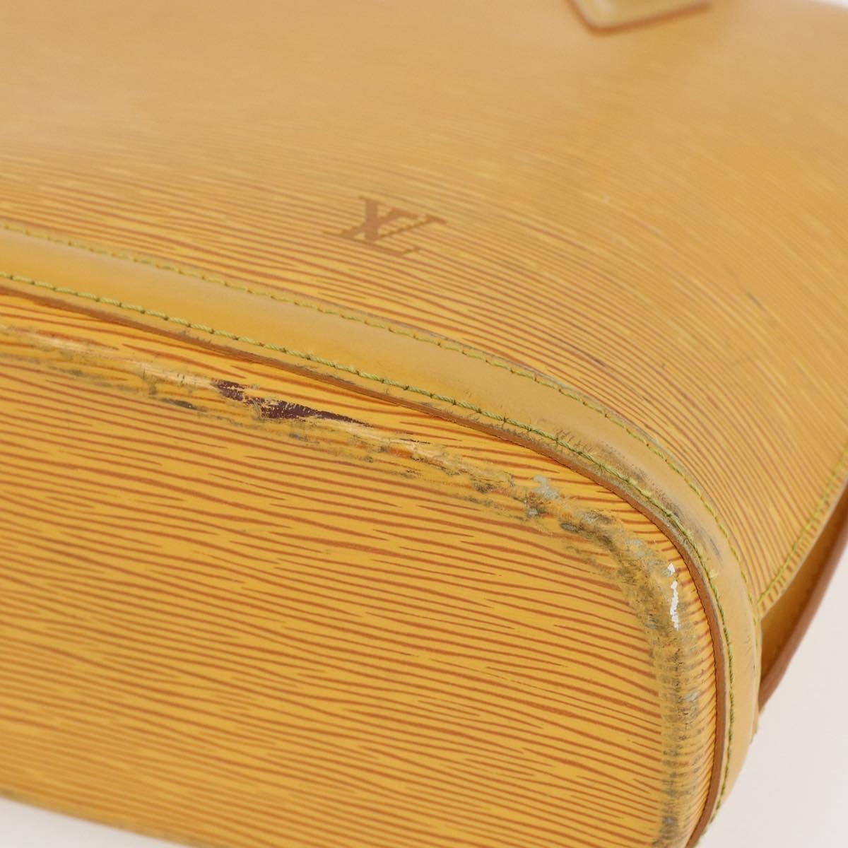 Louis Vuitton Lussac Handbag Epi Leather Yellow Leather Shoulder Bag