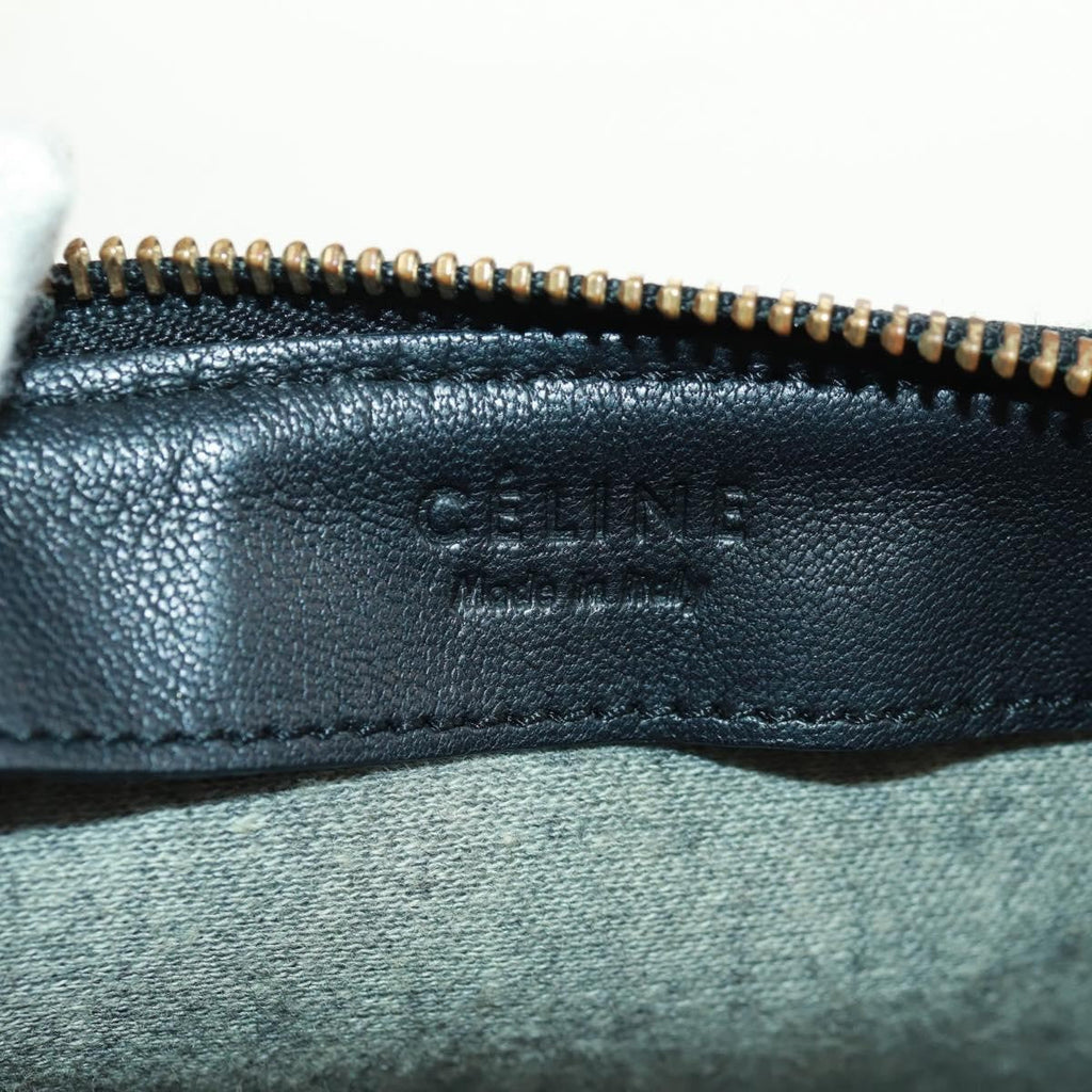 Celine Trio Crossbody Bag Tweed Green Tweed Shoulder Bag Bag
