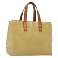 Louis Vuitton Reade Handbag Monogram Vernis Beige Patent_Leather Handbag