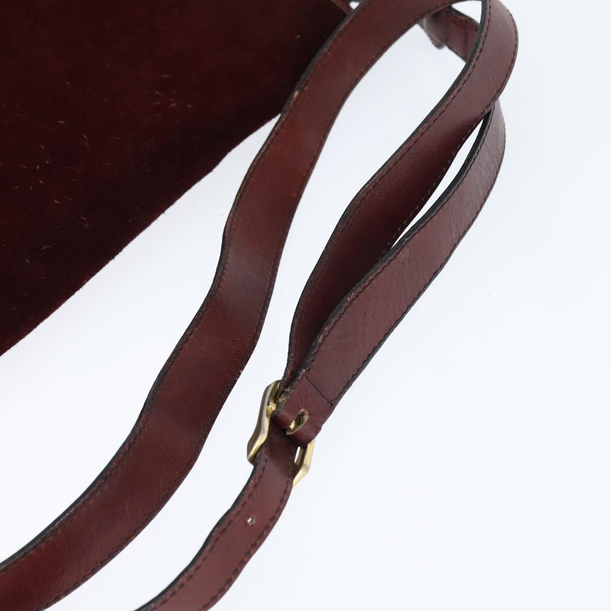 Balenciaga Shoulder Bag Suede Burgundy Suede Shoulder Bag