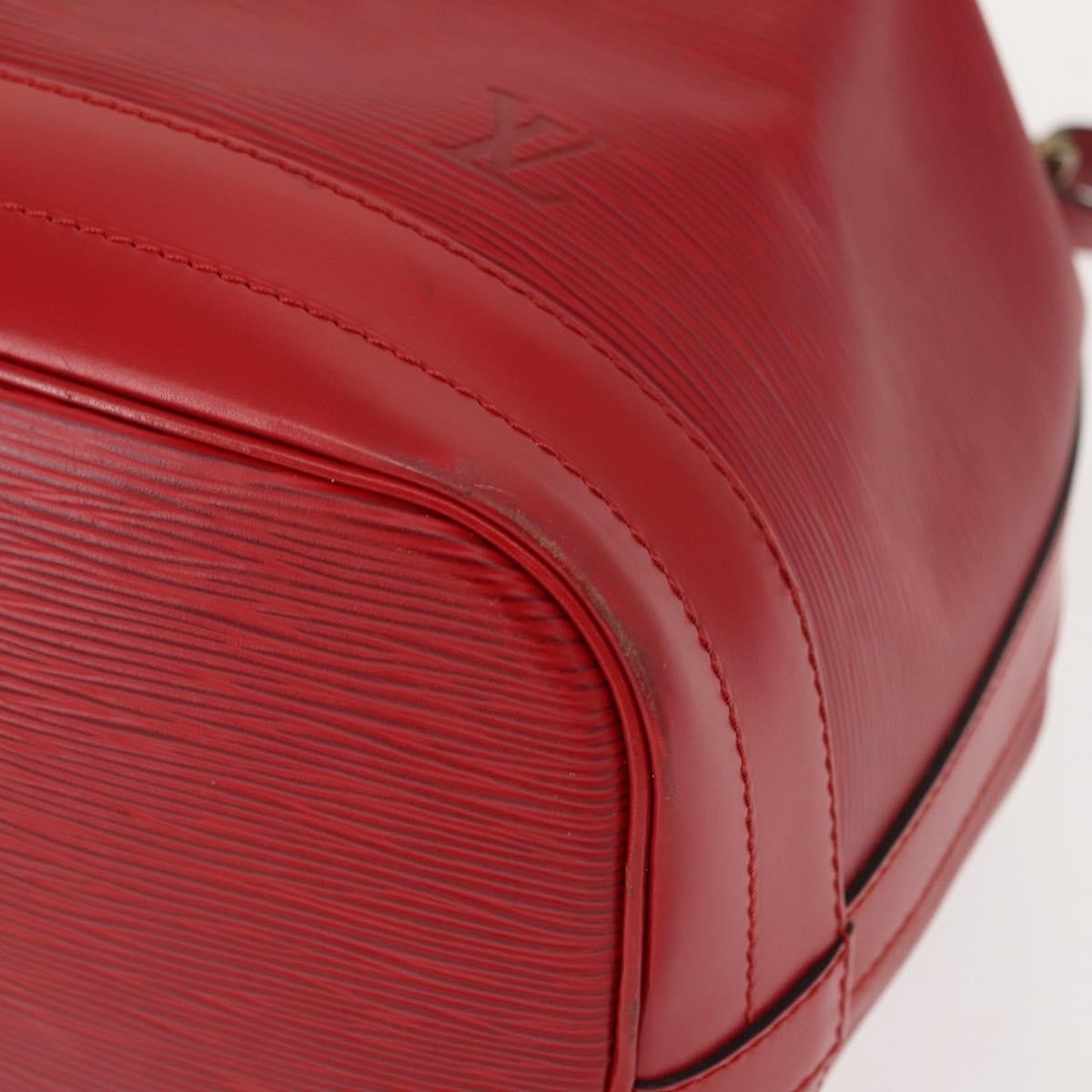 Louis Vuitton Noe Handbag Epi Leather Red Leather Shoulder Bag