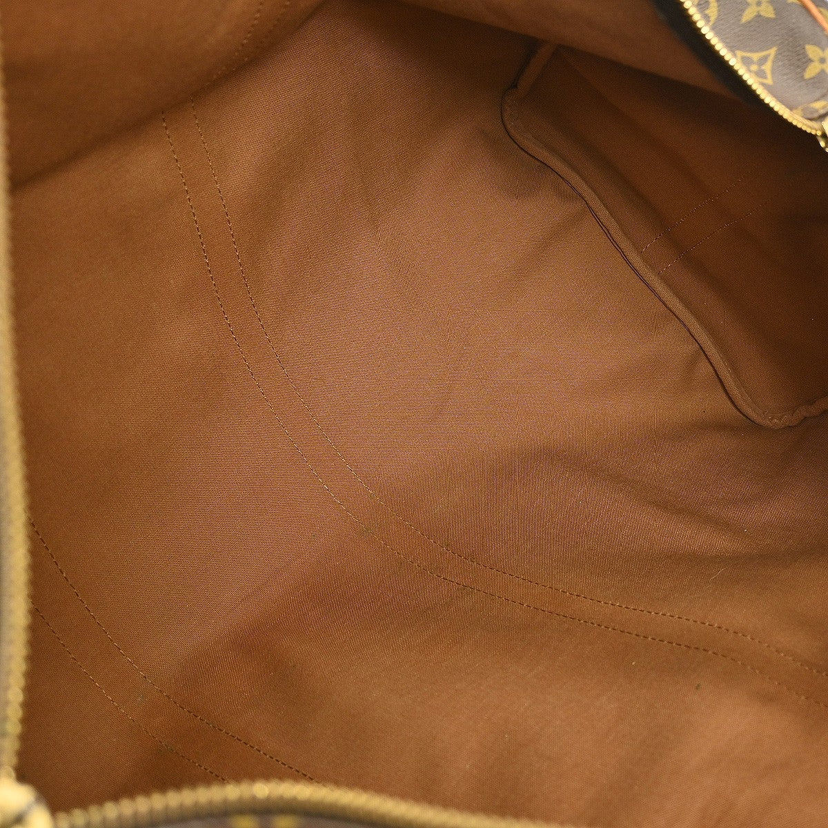 Louis Vuitton Keepall Bandouliere Bag Monogram Canvas Brown Canvas Travel Bag