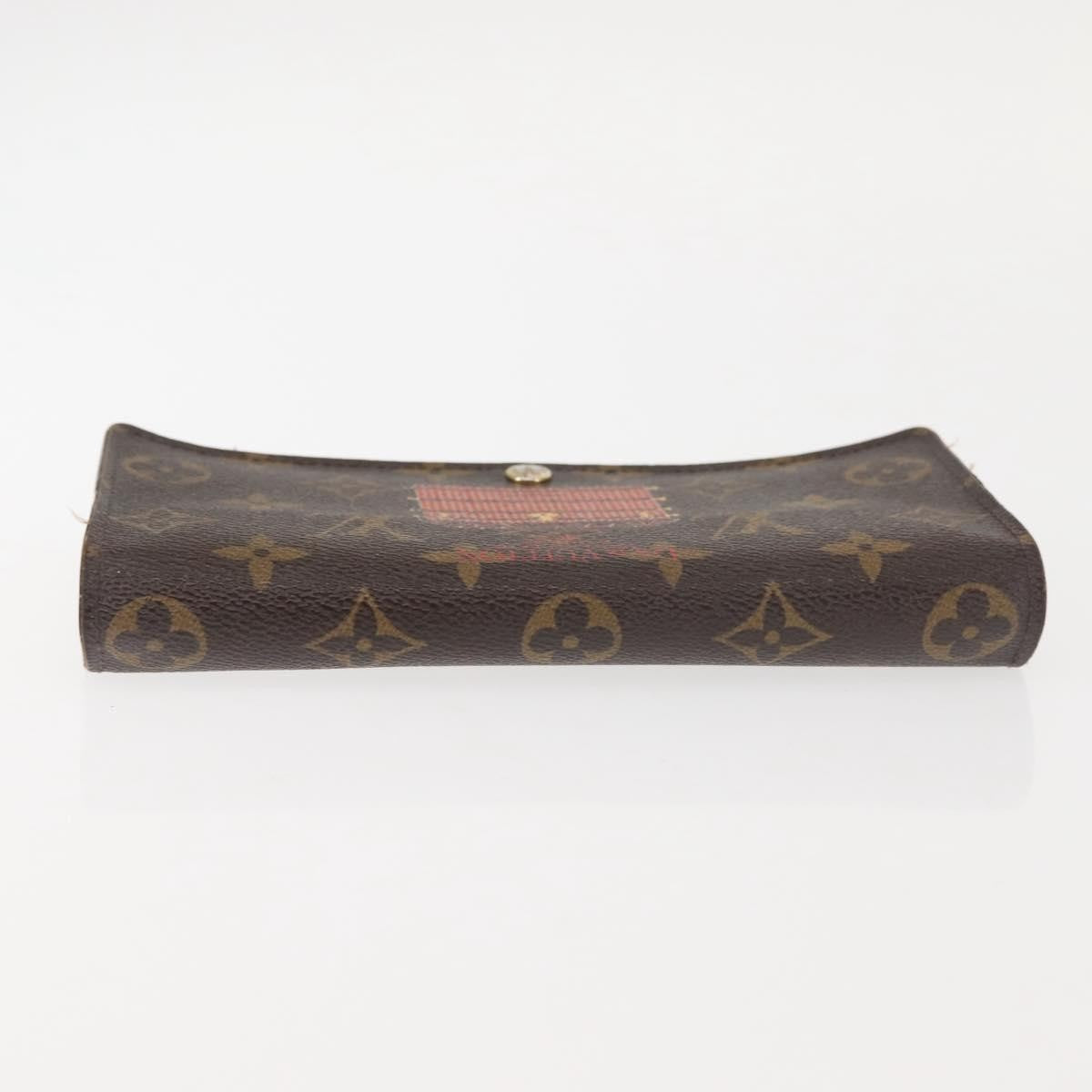 Louis Vuitton Vintage Sarah Wallet Monogram Canvas Brown Canvas Wallets Accessory