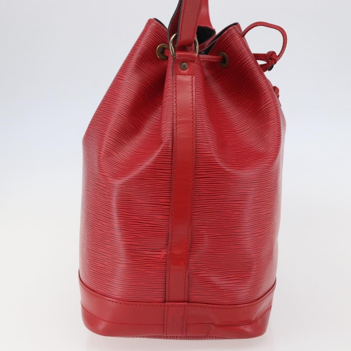 Louis Vuitton Noe Handbag Epi Leather Red Leather Shoulder Bag