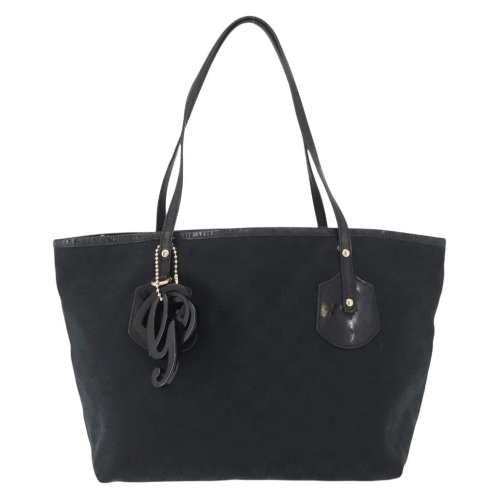 Gucci Jolie Web Tote Gg Canvas Black Canvas Tote Bag Bag (Pre-Owned)