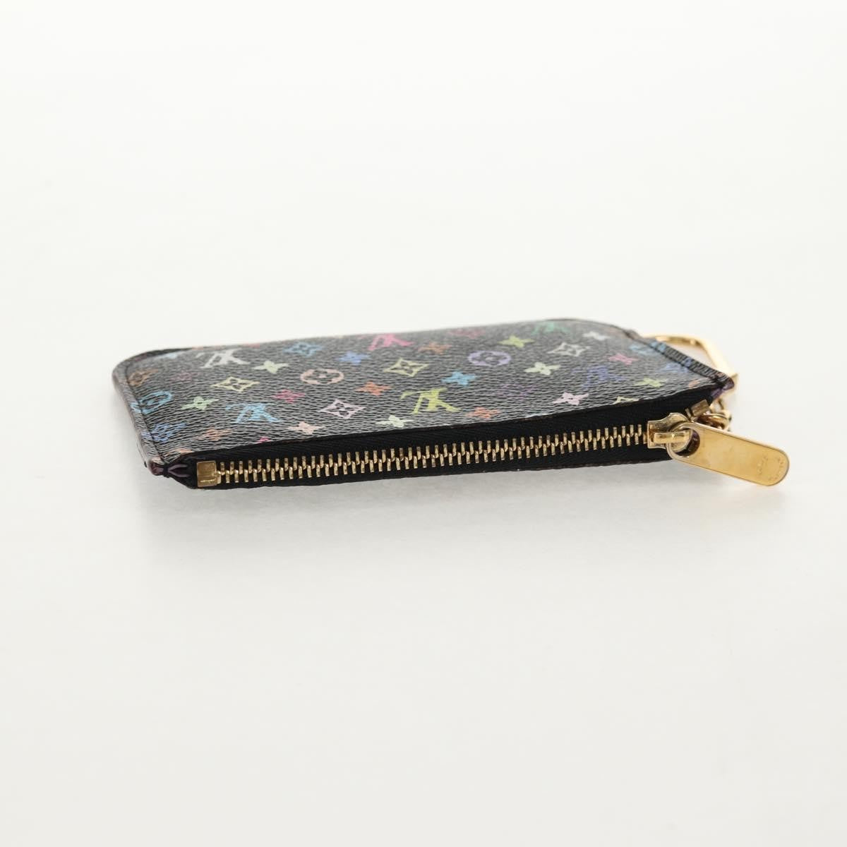 Louis Vuitton Pochette Clés Nm Monogram Multicolor Canvas Black Canvas Wallets Accessory