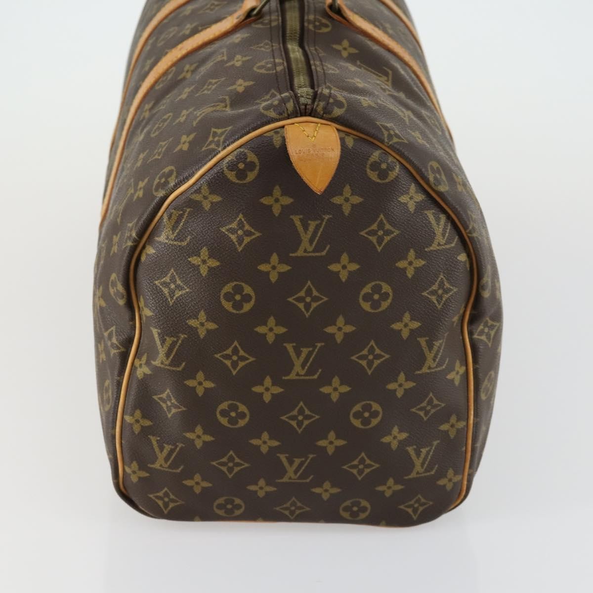 Louis Vuitton Keepall Bag Monogram Canvas Brown Canvas Travel Bag