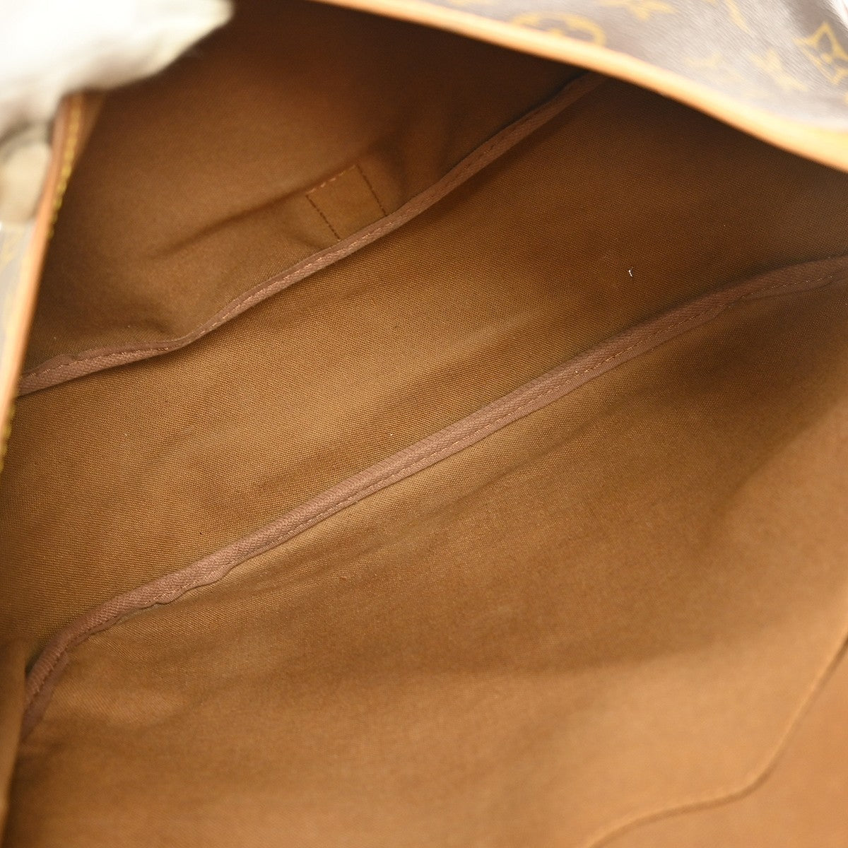 Louis Vuitton Saumur Handbag Monogram Canvas Brown Canvas Shoulder Bag