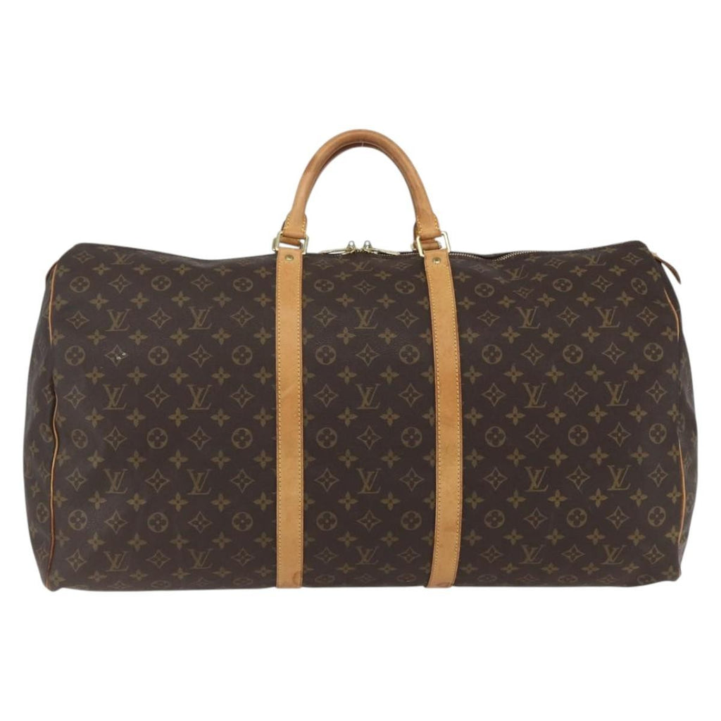 Louis Vuitton Keepall Bag Monogram Canvas Brown Canvas Travel Bag